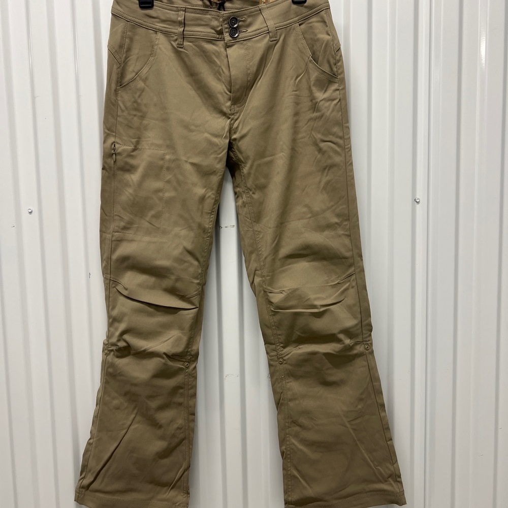 Prana Halle Tan Cargo Pants for Versatile Hiking Style